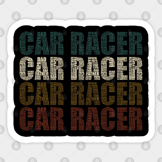 Car Racer Dad - Funny Car Lovers Gift For Papa Sticker by DnB